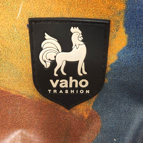 Colorful repurposed material Bag with Abstract Design - Picture 3 of 3